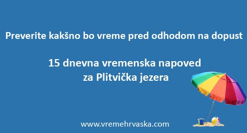 vreme plitvička jezera